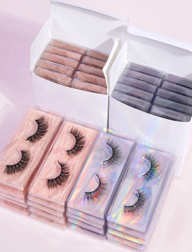 1 Pair Cat Eye Lashes Faux Mink Eyelashes Winged End Eye Elongated Eyelashes Fake Lashes Soft Natural long Full Strip Lashes