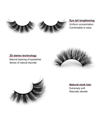 10 pairs False Lashes 6D Lashes Fluffy Soft Volume Natural Eyelashes Eyelashes Lashes Reusable Makeup